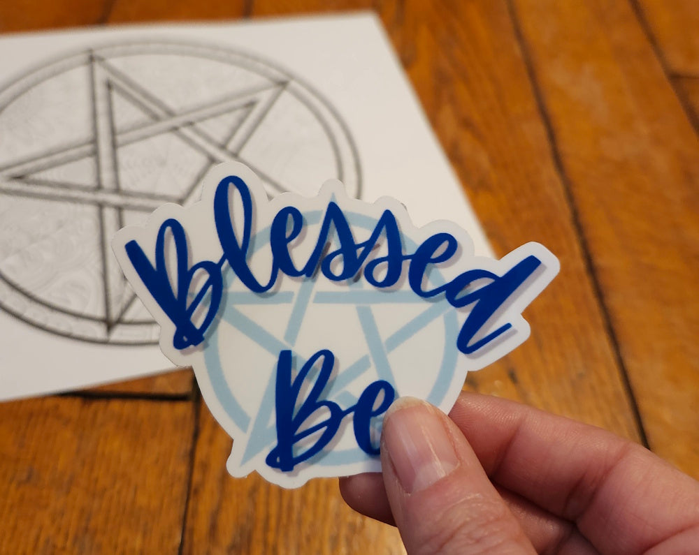 Blessed Be Pentacle Sticker