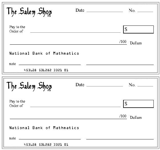 Salem Shop Math Program