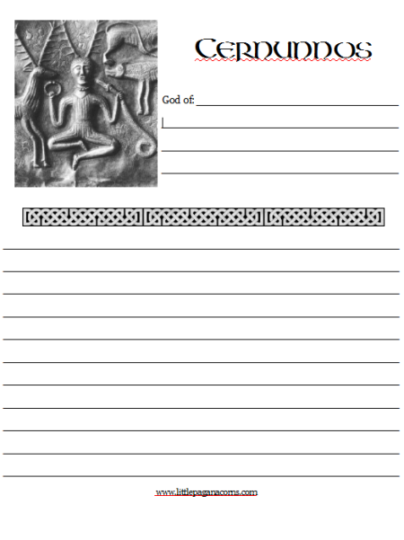 Celtic Deities Notebooking Pages