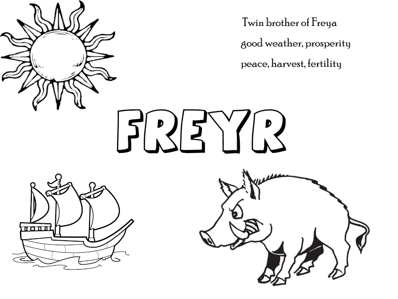 Norse Deities Coloring Pages