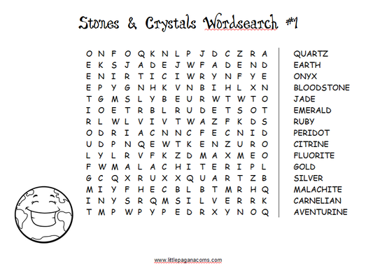 Stones Word Search