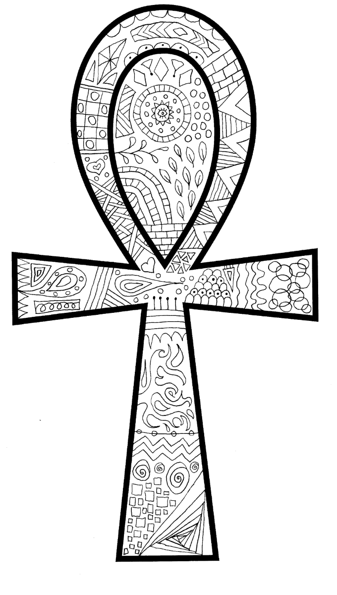 Zentangle Pagan Symbol Coloring Pages